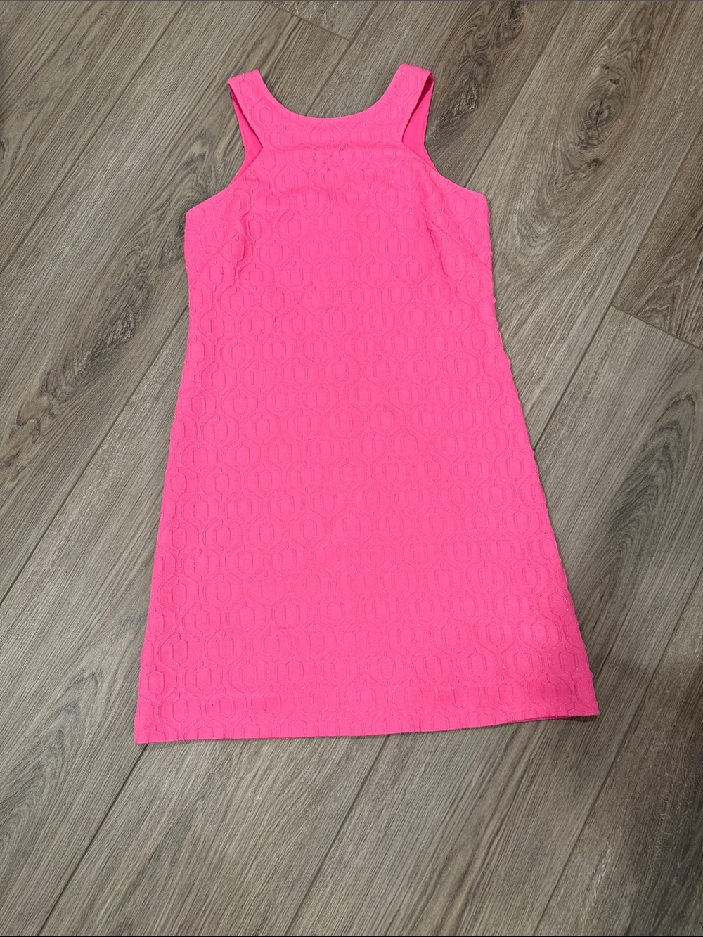Lilly Pulitzer Hot Pink Textured Sleeveless Shift Dress